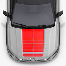 Vinyl Decals Hood Twin Stripes for Jeep Compass 2026 2