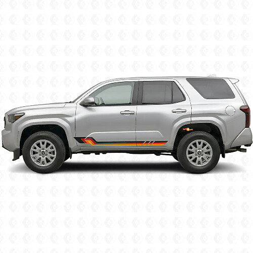 Vintage Style Side Stripes Vinyl Decal for Toyota 4Runner 2024+ 1