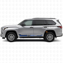 Checkered Flag Side Stripes Vinyl Decal for Toyota Sequoia 2022+ 2