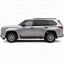 Vinyl decal de bandes latérales style course pour Toyota Sequoia 2022+ 3