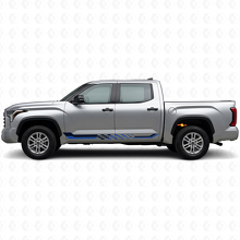 Checkered Flag Side Stripes Vinyl Decal for Toyota Tundra 2022+ 2