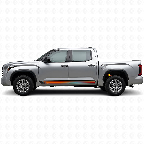 Vintage Straight Stripes Side Vinyl Decal for Toyota Tundra 2022+