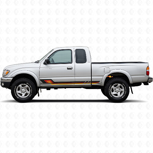 Vintage Style Side Stripes Vinyl Decal for Toyota Tacoma 1995-2004_1