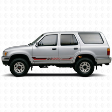 Checkered Flag Side Stripes Vinyl Decal for Toyota 4Runner 1989-1995_3