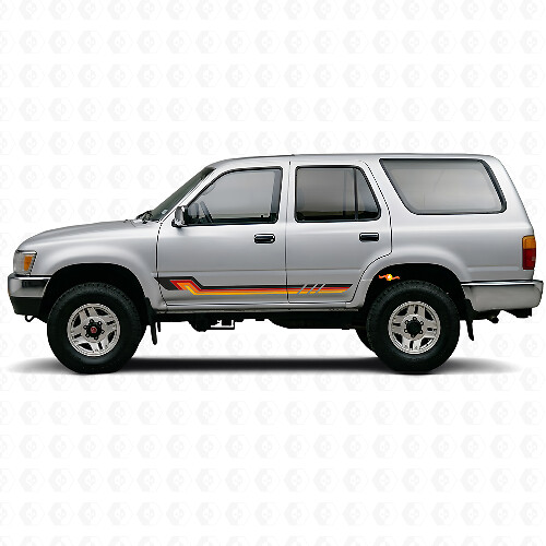 Vintage Style Side Stripes Vinyl Decal for Toyota 4Runner 1989-1995_1