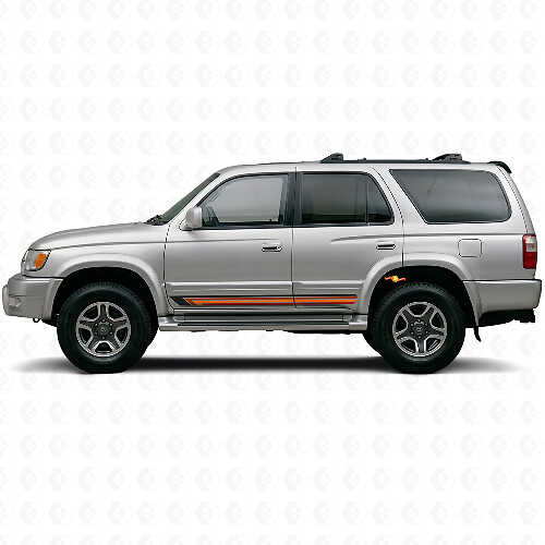 Vintage Straight Stripes Side Vinyl Decal for Toyota 4Runner 1995-2002_1