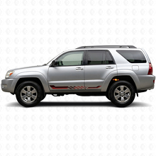 Checkered Flag Side Stripes Vinyl Decal for Toyota 4Runner 2002-2009_3