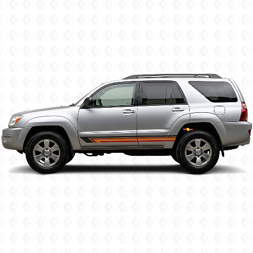 Vintage Straight Stripes Side Vinyl Decal for Toyota 4Runner 2002-2009_1