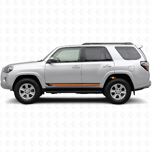 Vintage Straight Stripes Side Vinyl Decal for Toyota 4Runner 2009-2024_1