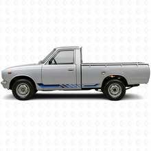 Checkered Flag Side Stripes Vinyl Decal for Toyota Hilux 1968-1972_2