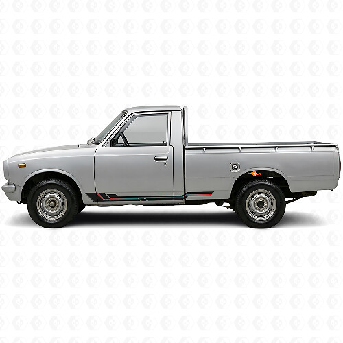 Curved Stripes Rocker Panel Vinyl Decal for Toyota Hilux 1968-1972_1