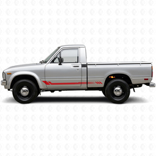 Honeycomb Stripes Side Vinyl Decal for Toyota Hilux 1978-1983_3