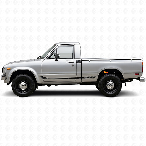 Racing Style Side Stripes Vinyl Decal for Toyota Hilux 1978-1983_1