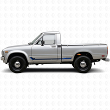 Racing Style Side Stripes Vinyl Decal for Toyota Hilux 1978-1983_2