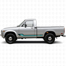 Vintage Style Side Stripes Vinyl Decal for Toyota Hilux 1978-1983_2