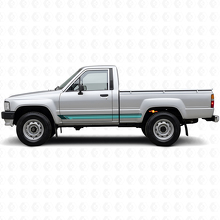 Vintage Straight Stripes Side Vinyl Decal for Toyota Hilux 1983-1988_2