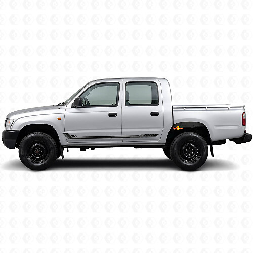 Racing Style Side Stripes Vinyl Decal for Toyota Hilux 1997-2004_1