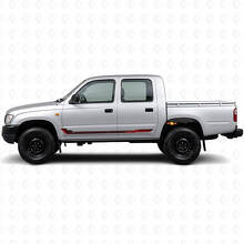 Racing Style Side Stripes Vinyl Decal for Toyota Hilux 1997-2004_3
