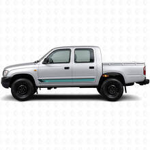 Vintage Straight Stripes Side Vinyl Decal for Toyota Hilux 1997-2004_2