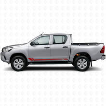Honeycomb Stripes Side Vinyl Decal for Toyota Hilux 2015+_3