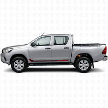 Racing Style Side Stripes Vinyl Decal for Toyota Hilux 2015+_3