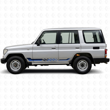 Checkered Flag Side Stripes Vinyl Decal for Toyota Land Cruiser Prado 1990-1996_2