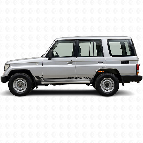 Honeycomb Stripes Side Vinyl Decal for Toyota Land Cruiser Prado 1990-1996_1