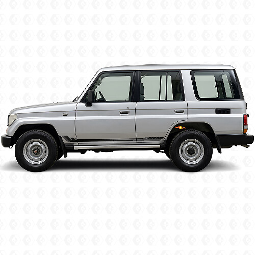 Racing Style Side Stripes Vinyl Decal for Toyota Land Cruiser Prado 1990-1996_1