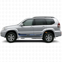 Checkered Flag Side Stripes Vinyl Decal for Toyota Land Cruiser Prado 2002-2009_2