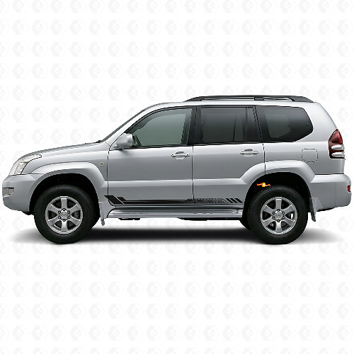 Honeycomb Stripes Side Vinyl Decal for Toyota Land Cruiser Prado 2002-2009_1