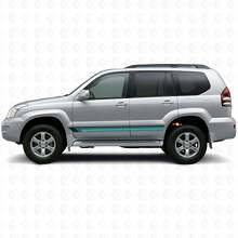 Vintage Straight Stripes Side Vinyl Decal for Toyota Land Cruiser Prado 2002-2009_2