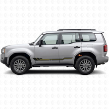 Curved Stripes Rocker Panel Vinyl Decal for Toyota Land Cruiser Prado 2023+_2
