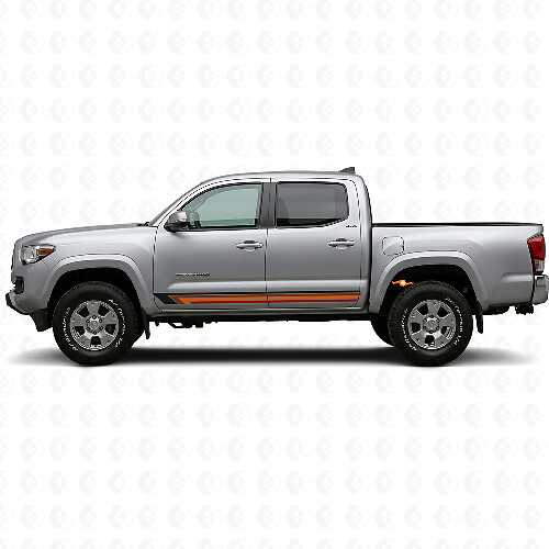 Vintage Straight Stripes Side Vinyl Decal for Toyota Tacoma 2015-2023