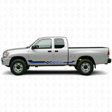 Checkered Flag Side Stripes Vinyl Decal for Toyota Tundra 1999-2006_2