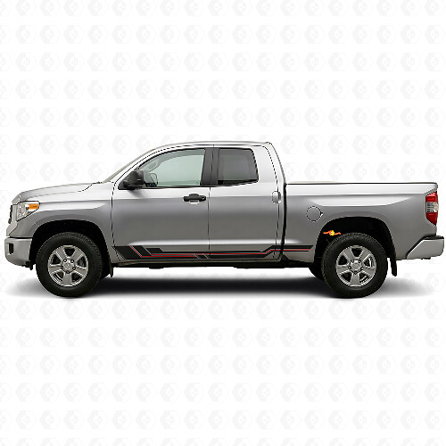 Curved Stripes Rocker Panel Vinyl Decal for Toyota Tundra 2007-2021_1