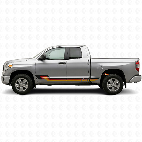 Vintage Style Side Stripes Vinyl Decal for Toyota Tundra 2007-2021