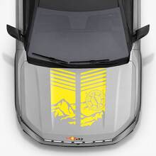 Mountain Style Bonnet Stripes Vinyl Decal for Jeep Compass 2026 2