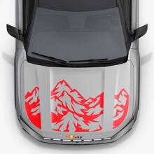 Mountain Style Hood Triple Stripes Vinyl Decal for Jeep Compass 2026 2