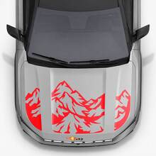 Mountain Style Hood Triple Stripes Vinyl Decal for Jeep Compass 2026_2