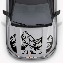 Mountain Style Hood Triple Stripes Vinyl Decal for Jeep Compass 2026_4