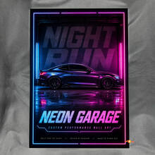 Neon Garage Performance Glossy Acrylic Wall Art Panel 2