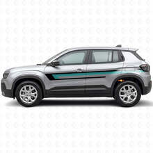 Triple Stripes Door Side Vinyl Decal for Jeep Avenger 2023+_2