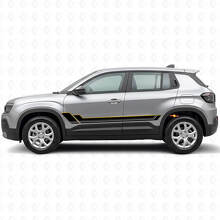 Twin Stripes Doors Vinyl Decal Kit for Jeep Avenger 2023+_2