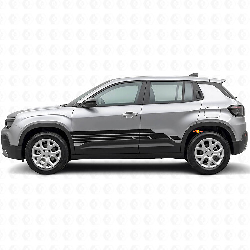 Curved Stripes Side Vinyl Decal Kit for Jeep Avenger 2023+