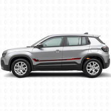Racing Style Side Stripes Vinyl Decal for Jeep Avenger 2023+_3