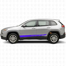 Decorated Side Stripes Vinyl Decal Kit for Jeep Cherokee KL 2013-2023_2