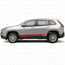 Decorated Side Stripes Vinyl Decal Kit for Jeep Cherokee KL 2013-2023_3