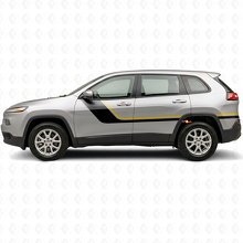 Twin Stripes Side Vinyl Decal Kit for Jeep Cherokee KL 2013-2023_2