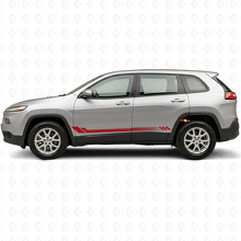 Honeycomb Stripes Side Vinyl Decal for Jeep Cherokee KL 2013-2023_3