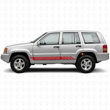 Topographic Style Stripes Side Vinyl Decal for Jeep Grand Cherokee 1993-1998_3